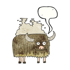 speech bubble textured cartoon smelly cow