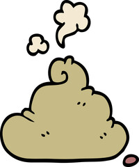 cartoon doodle poop