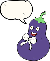 speech bubble cartoon eggplant
