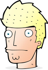 cartoon nervous man