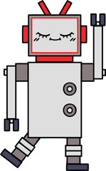 cute cartoon robot