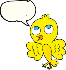 comic book speech bubble cartoon bird