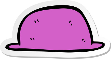 sticker of a cartoon hat