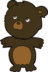 cartoon funny teddy bear