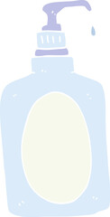 flat color illustration of a cartoon hand soap