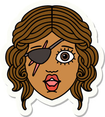 human rogue character sticker