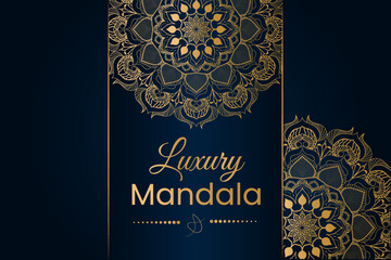 Fototapeta na wymiar Luxury Ornamental Islamic Arabic Style Mandala Background Design, Decorative Mandala for Print, Poster, Cover, Brochure, Flyer, Banner