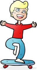 cartoon skater boy