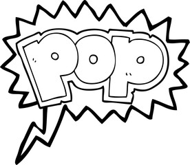 speech bubble cartoon POP symbol