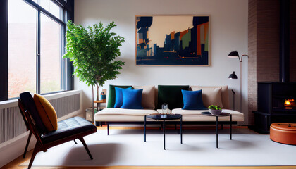 Midcentury Modern Living Room
