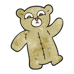 textured cartoon teddy bear
