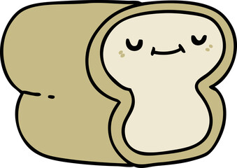 happy loaf of bread