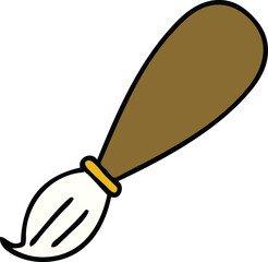cute cartoon paint brush