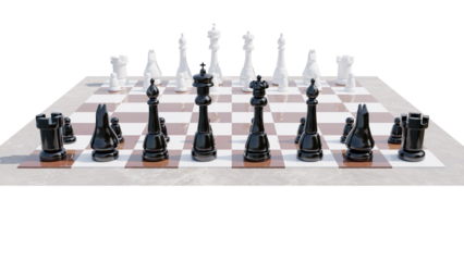 Chess Board and Pieces (Blacks Side)