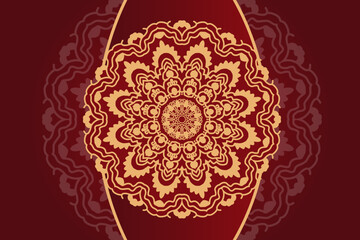 Luxury Ornamental Islamic Arabic Style Mandala Background Design Template