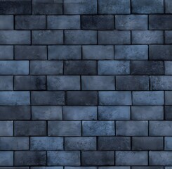Mur de Briques illustré pour design et fond, Generative AI