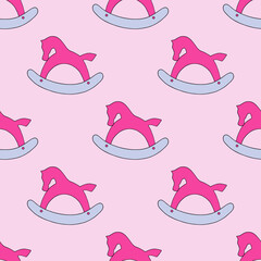 Bright seamless illustration with swing grasshoppers.