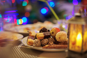Naklejka na ściany i meble Traditional czech baked christmass sweets