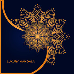 Luxury Ornamental Islamic Arabic Style Mandala Background Design Template