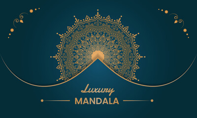 Luxury ornamental islamic mandala background design template