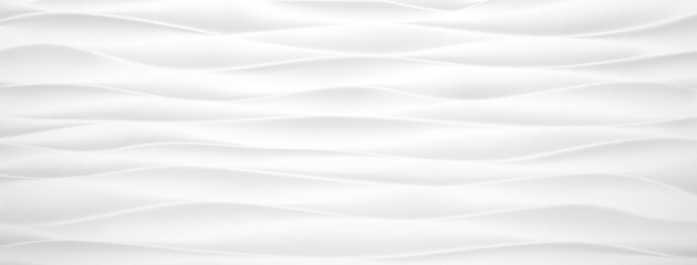 Abstract background with wavy surface in white and gray colors