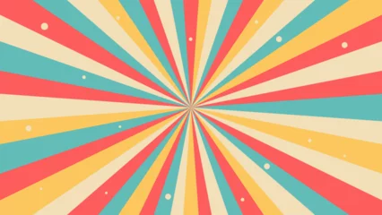 Groovy retro swirl burst, summer and carnival background © vectorplus
