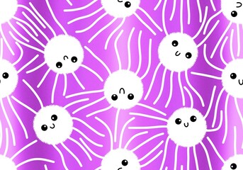 Cartoon geometric aliens seamless monster square pattern for wrapping paper and kids clothes print and fabrics
