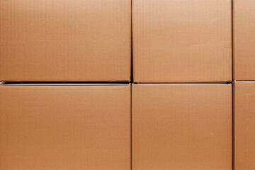 Stacked Cardboard Boxes made with Generative AI