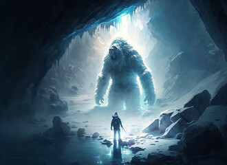 Encounter in the ice cave