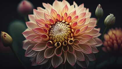 Blooming Beauty: A Captivating Image of a Vibrant Flower. Generative AI
