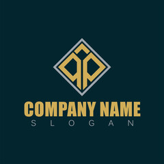 q and p fonts for logo ,simple and elegan