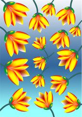 background images, flowers arranged to create images used in graphics