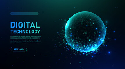 Digital technology concept