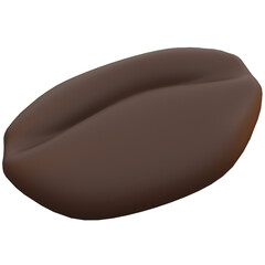 Coffee bean 3d illustration, for UI, poster, banner, social media post. 3D rendering