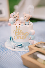 cute baby cake on a table
