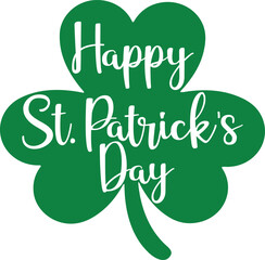 St. Patrick's Day greeting Vector illustration, Saint Patrick holiday quotes SVG design