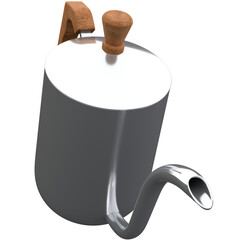 3d teapot illustration, for UI, poster, banner, social media post. 3D rendering