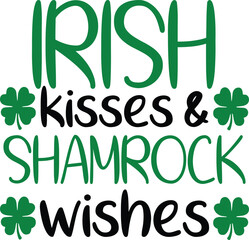 St. Patrick's Day greeting Vector illustration, Saint Patrick holiday quotes SVG design