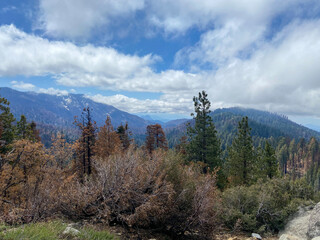 mountain landscape with blue sky