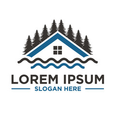 real estate with waves 