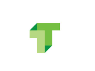letter t logo design concept template