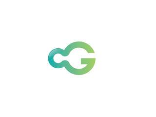 Abstract Letter G and DNA Vector Logo