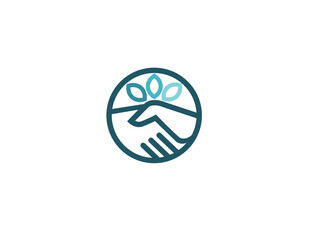 hand shake icon logo design, hand shake illustration, agreement icon