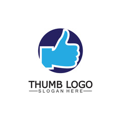 Thumb up concept logo template.Good symbol for your web site design, logo, app,Vector illustration.