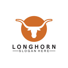 Long horn logo template vector illustration design
