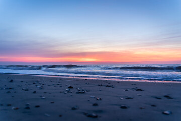Fototapeta na wymiar Myrtle beach at dawn