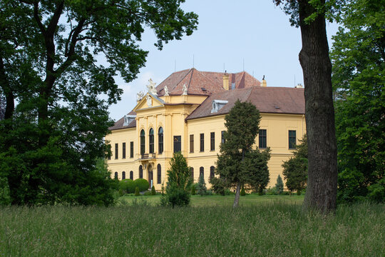 Schloss Eckartsau Castle in Austria in Spring