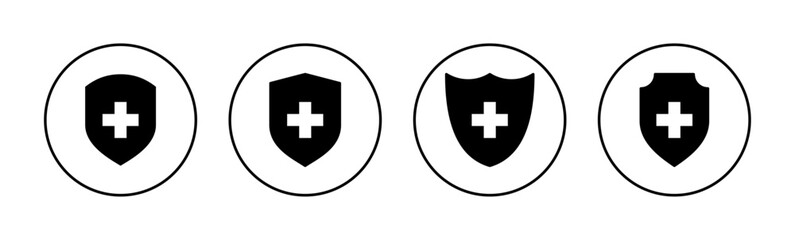 Health insurance icon vector for web and mobile app. Insurance document sign and symbol