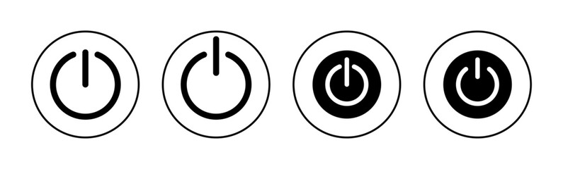 Power icon vector for web and mobile app. Power Switch sign and symbol. Electric power