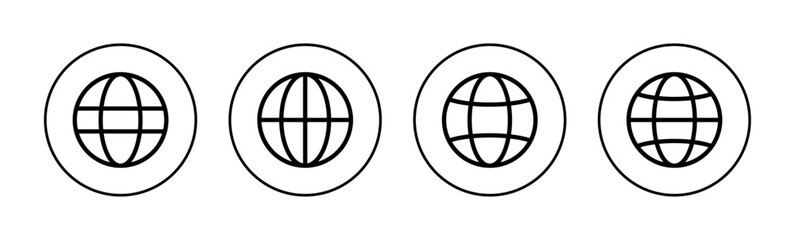 Web icon vector for web and mobile app. go to web sign and symbol. web click icon. Global search icon